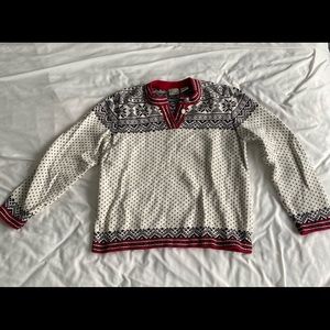 LL Bean fair isle sweater